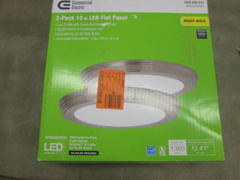 lot 48 image: Commercial Electric 24-Watt Brushed...