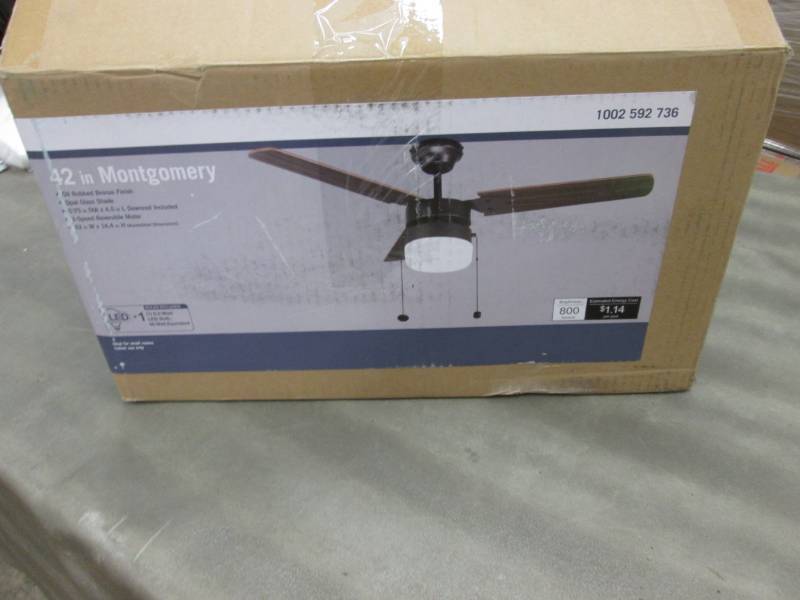 lot 52 image: Montgomery 42 in. LED Indoor Oil Ru...