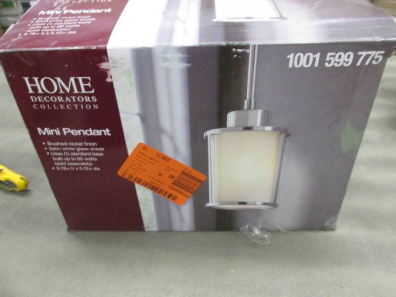 lot 54 image: Home Decorators Collection 1-Light ...