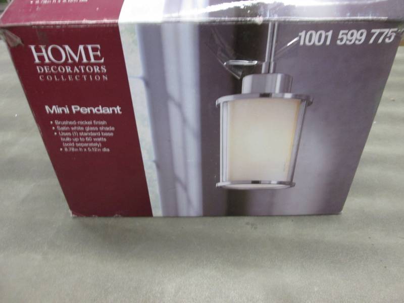 lot 57 image: Home Decorators Collection 1-Light ...