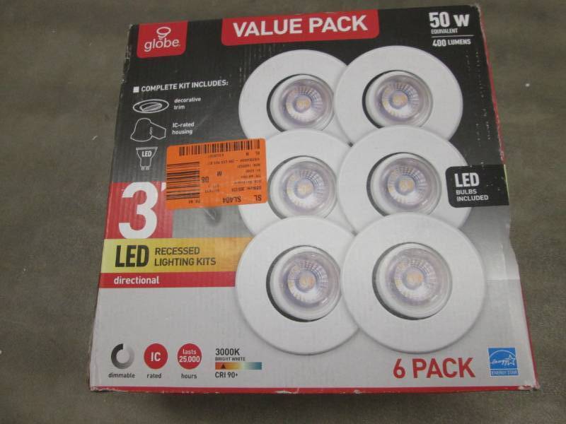 lot 67 image: Commercial Electric 3 in. White LED...