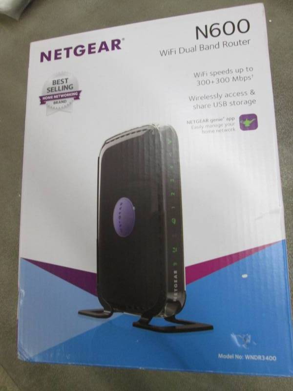 lot 68 image: Netgear N600 Dual Band WiFi Router ...