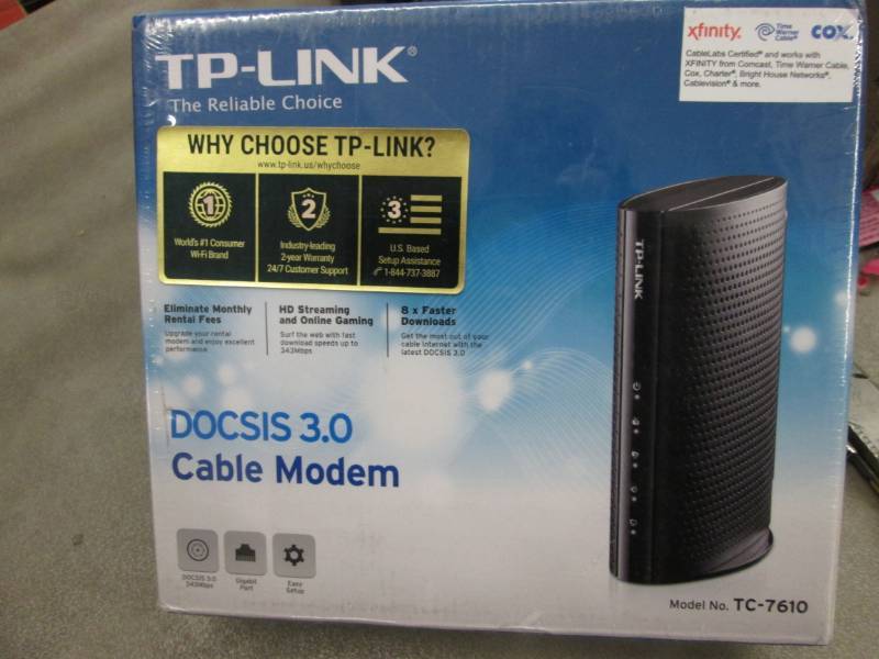 lot 71 image: TP-Link DOCSIS 3.0 8x4 Cable Modem ...