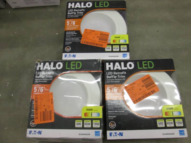 lot 83 image: Lot of 3 Halo RL 5 in. and 6 in. Wh...