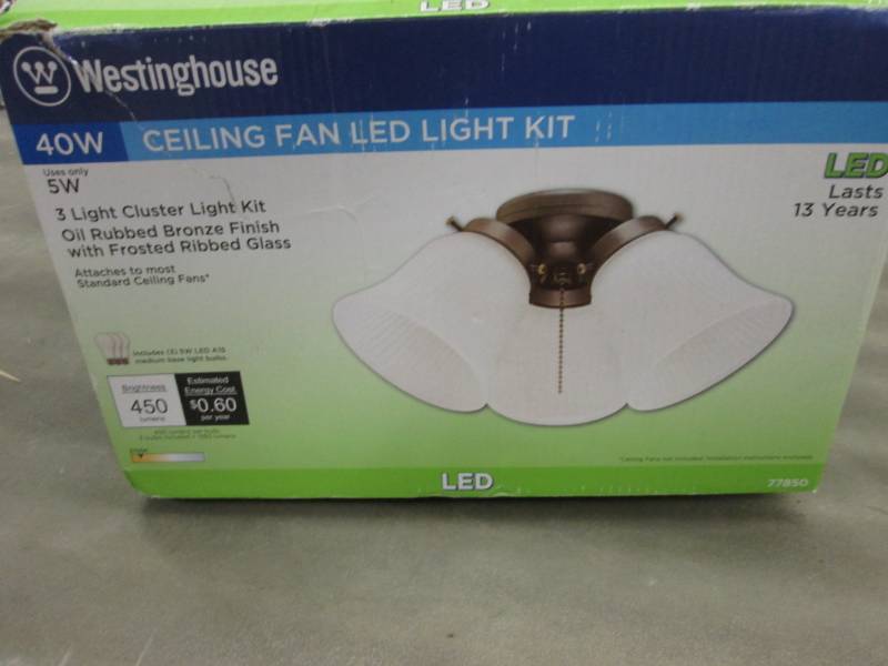 lot 101 image: Westinghouse 3 Light Cluster Light ...