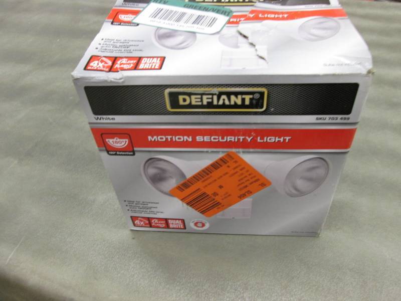 lot 111 image: Defiant 180 Degree White Motion-Sen...