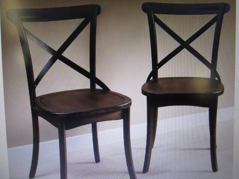 lot 132 image: Ellis Farmhouse Chairs open box, 1...