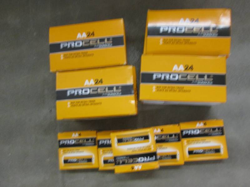 lot 175 image: 4 Boxes of 24 Procell AA Batteries ...
