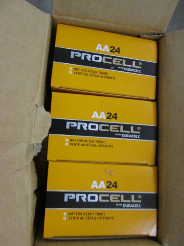 lot 176 image: Case of 6-24 packs Procell AA Batte...