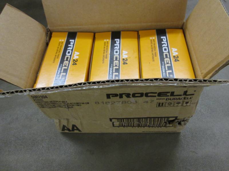 lot 177 image: Case of 6-24 packs Procell AA Batte...