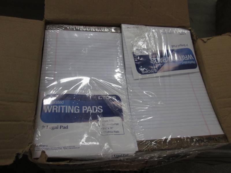 lot 179 image: Case of White Ruled Legal Pads 6-12...