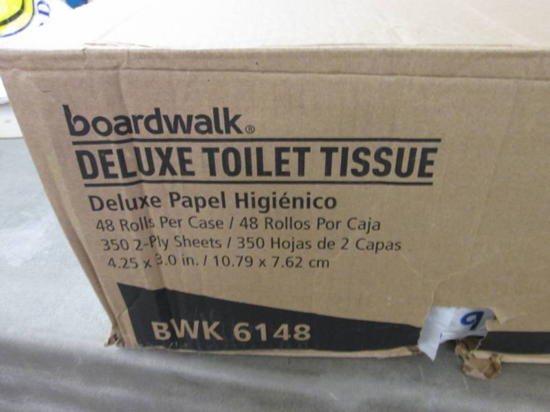 lot 192 image: Case of Boardwalk Deluxe Toilet Tis...