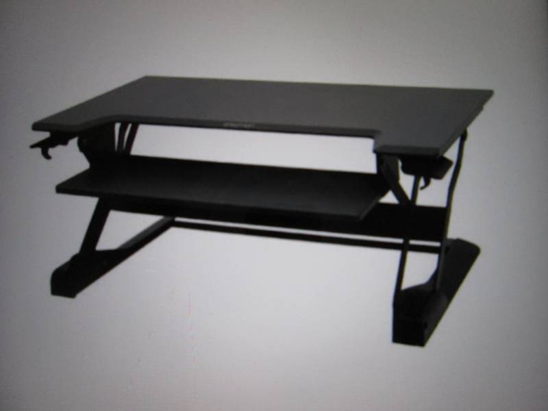 lot 200 image: Ergotron WorkFit Sit Stand Desktop ...