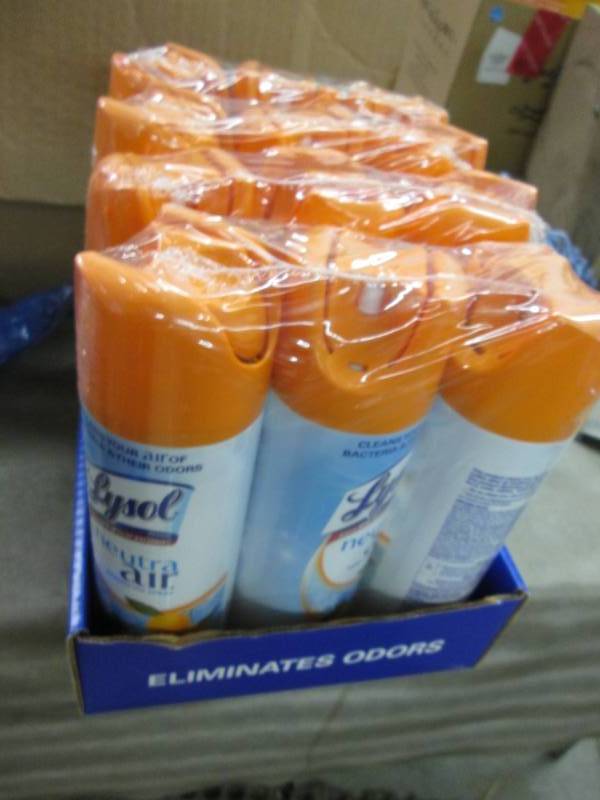 lot 204 image: 12 Cans Lysol Neutra Air Sanitizing...