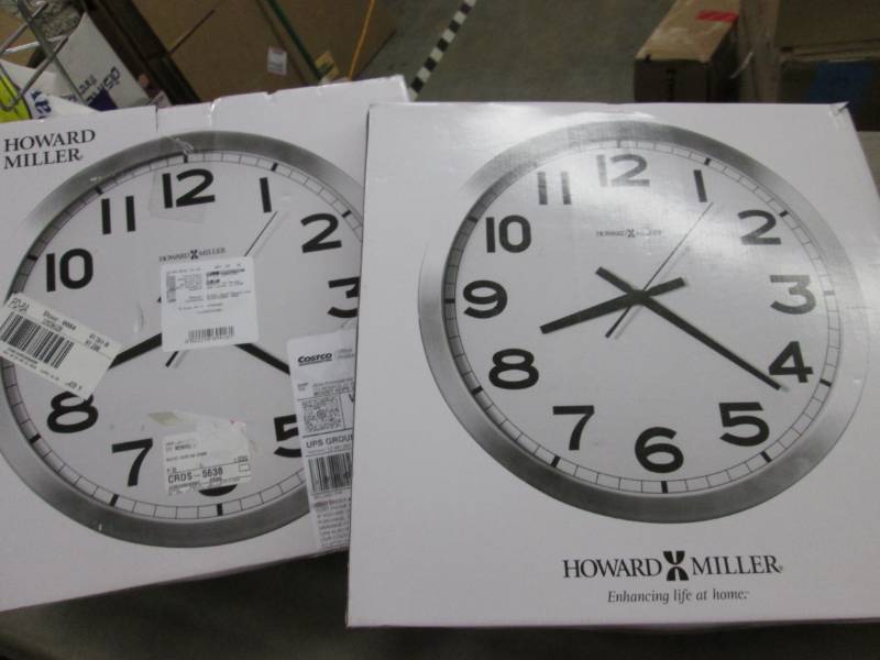 lot 236 image: 2 Howard Miller 15.75 inch Wall Clo...