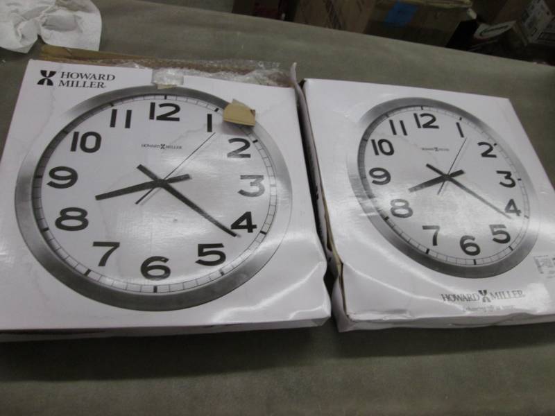 lot 184 image: 2 Howard Miller wall clocks...