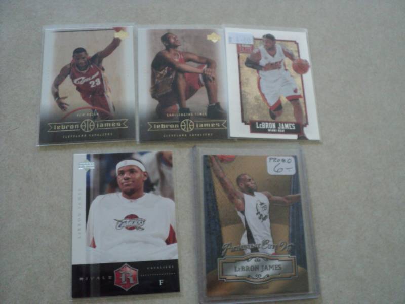 lot 11 image: LeBron James Cards...