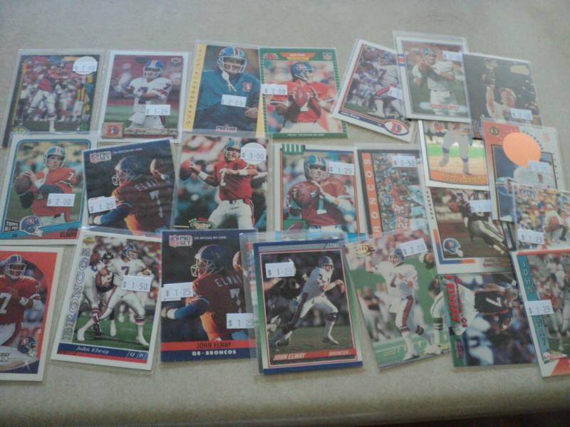 lot 24 image: 25 John Elway Cards...