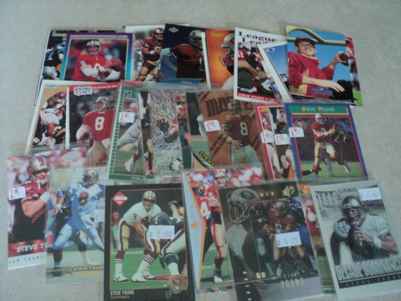 lot 26 image: 40 Steve Young Cards...