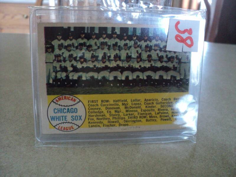lot 38 image: 1958 Topps Chicago White Sox Team C...
