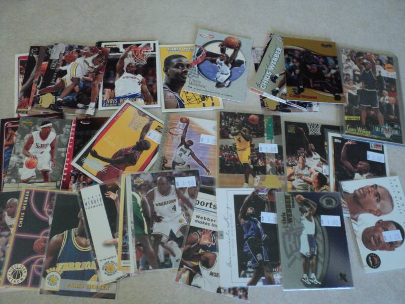 lot 51 image: 40 Chris Webber Cards...
