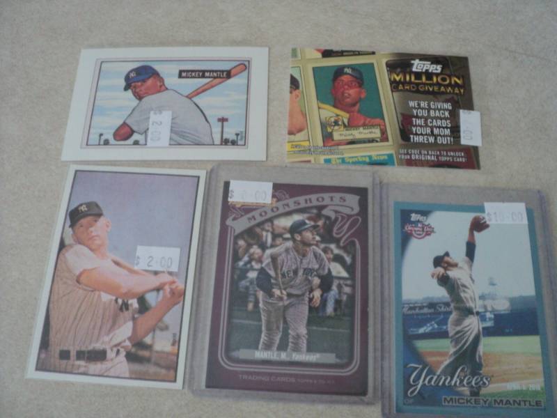 lot 55 image: Mickey Mantle Cards...