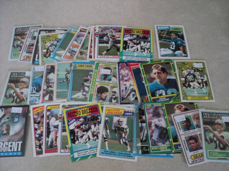 lot 58 image: 40 Steve Largent Cards...
