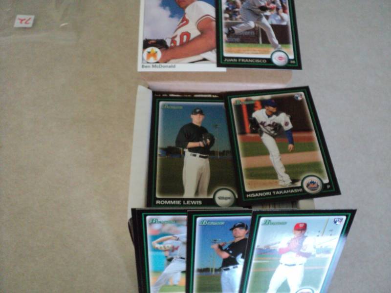 lot 71 image: Box of Baseball Rookie Cards...