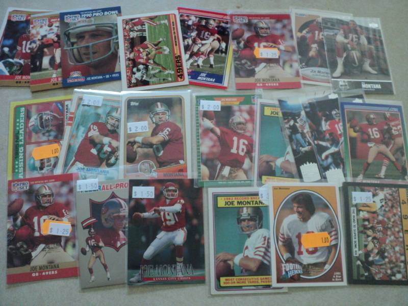 lot 76 image: 25 Joe Montana Cards...