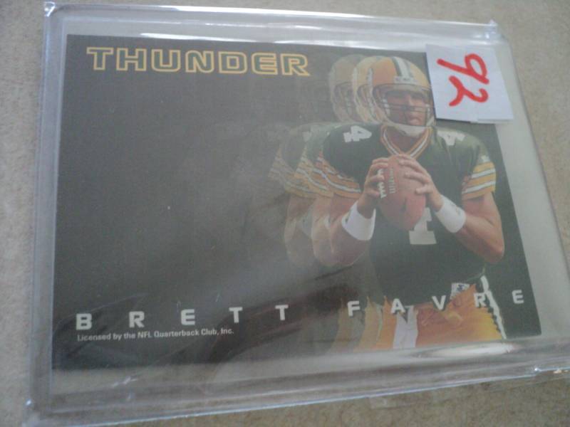 lot 92 image: Brett Favre Thunder and Lightening ...