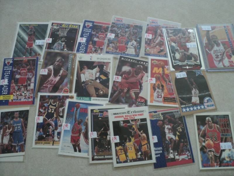 lot 97 image: Michael Jordan Cards...