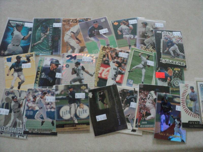 lot 109 image: 25 Alex Rodriguez Cards...