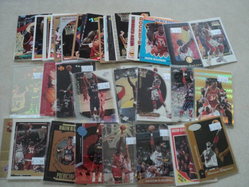 lot 117 image: 50 Akeem Olajuwon Cards...