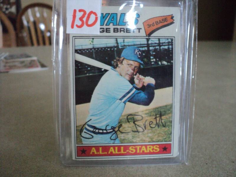 lot 130 image: 1977 Topps George Brett Card...