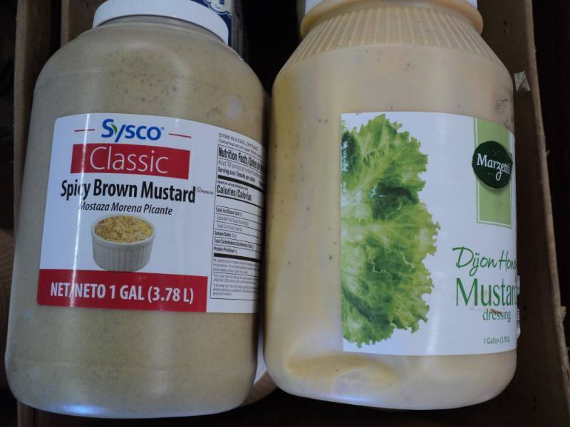 lot 140 image: 3 Gallons Dijon Honey Mustard and 1...