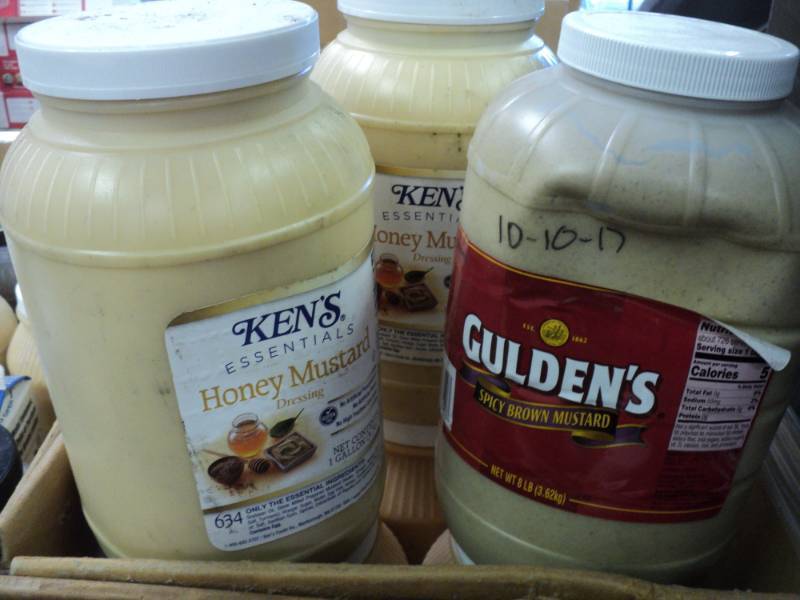 lot 144 image: 2 Gallons Kens Honey Mustard and 1 ...