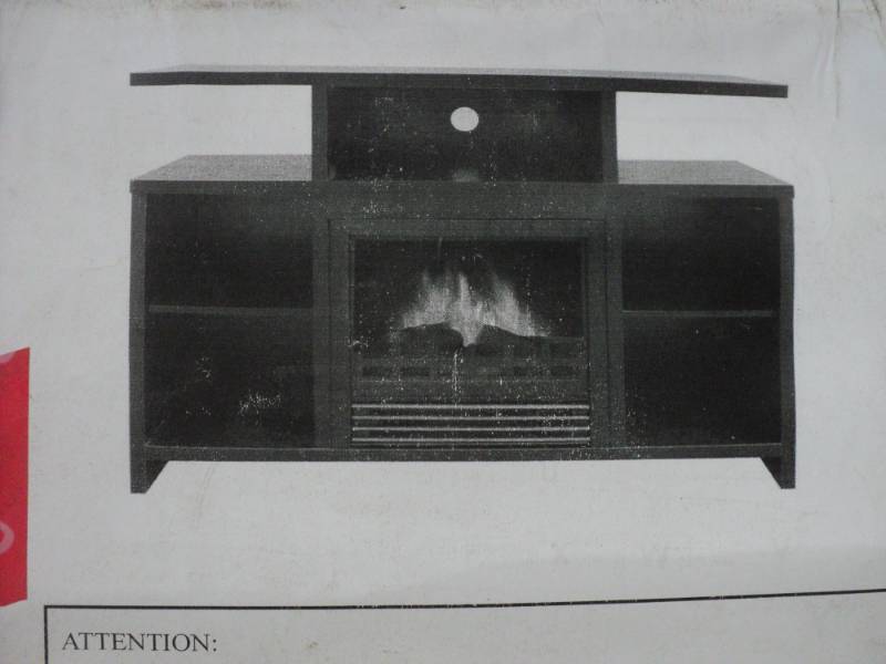 lot 188 image: TV StandFireplace needs fireplace...