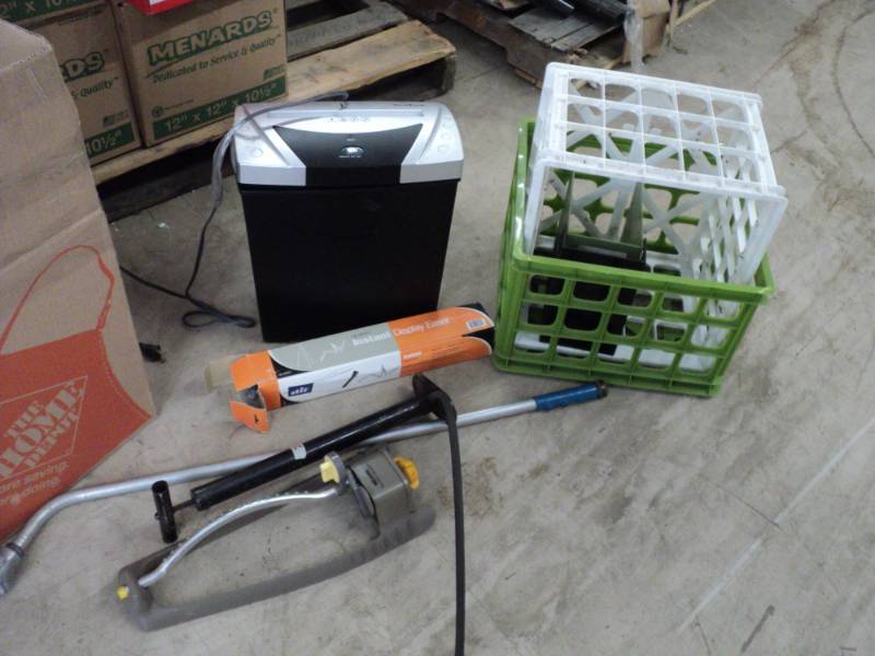 lot 190 image: Shredder, Plastic Storage, Display ...