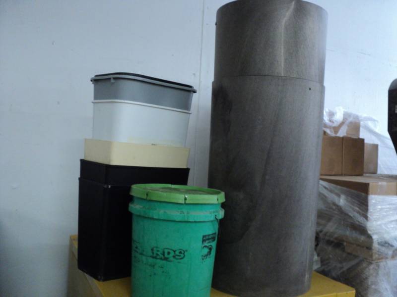 lot 195 image: All Garage Cans pictured and 5 gall...