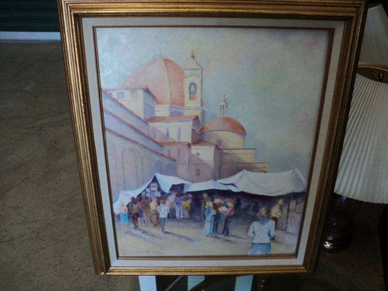 lot 244 image: Claire Vogel Painting on Board 20 x...