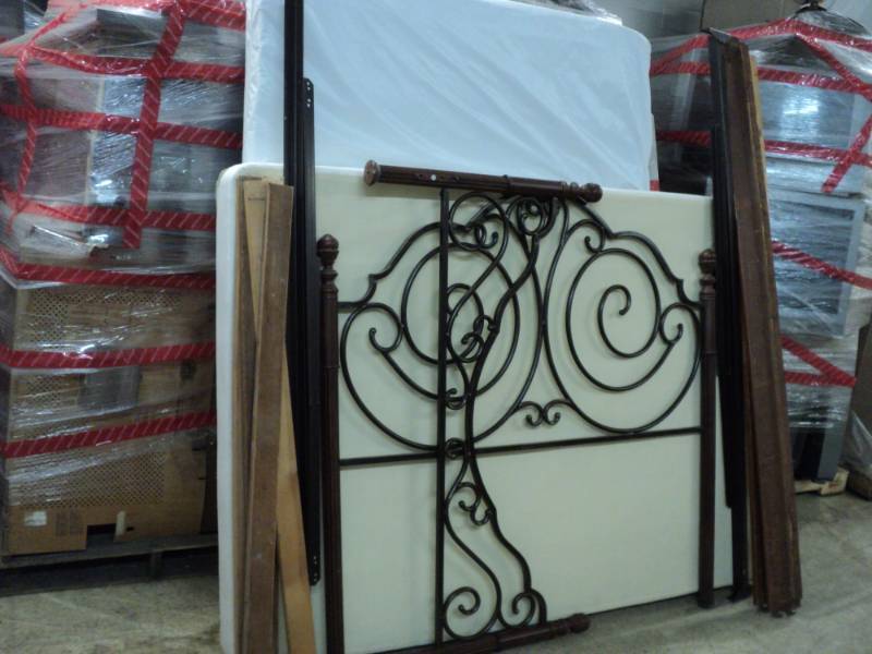 lot 264 image: Double Bed Complete with Headboard,...