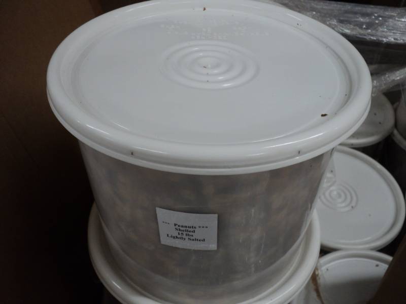 lot 306 image: 15 lb. Pail of Lighted Salted Shell...
