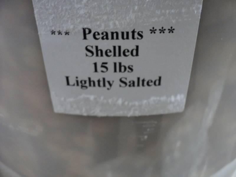 lot 309 image: 15 lb. Pail of Lighted Salted Shell...