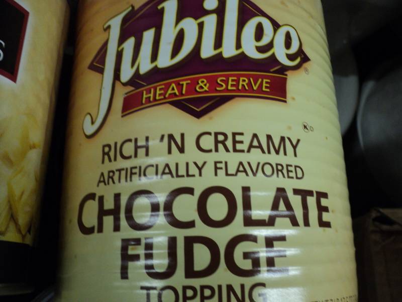 lot 314 image: 1 large Can each Chocolate Fudge To...