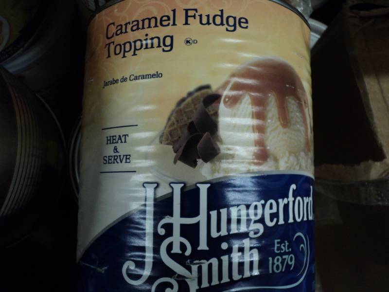 lot 315 image: 1 large Can each Caramel Fudge Topp...