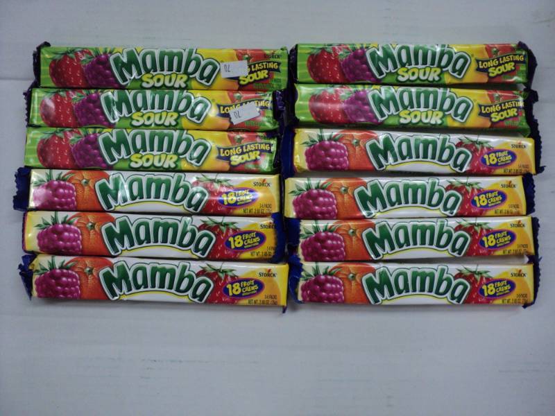 lot 332 image: 12 Mamba Fruit Chews...