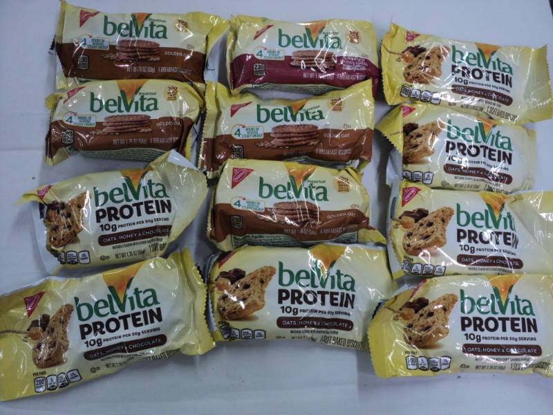 lot 345 image: 7 Belvita Protein Bars and 5 Belvit...