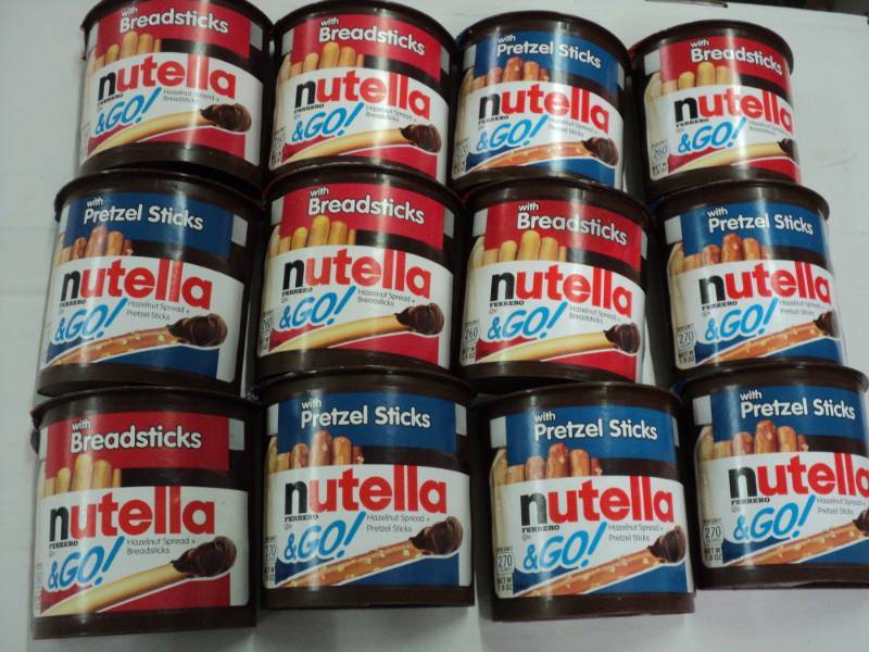 lot 355 image: 12 Nutella Breadsticks and PretzelS...