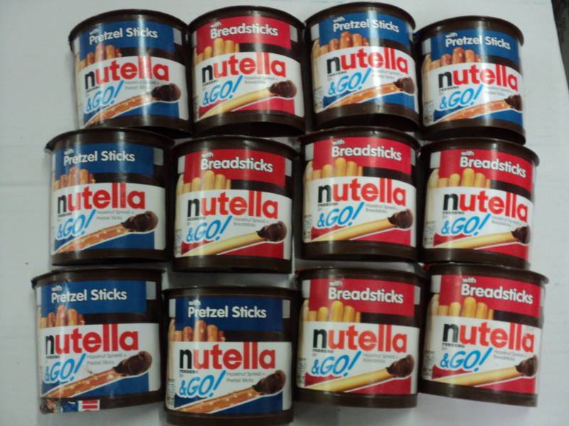lot 356 image: 12 Nutella Breadsticks and PretzelS...