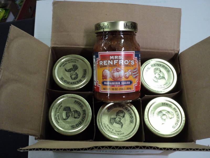 lot 380 image: Case of 6 Jars Mrs. Renfros Habane...
